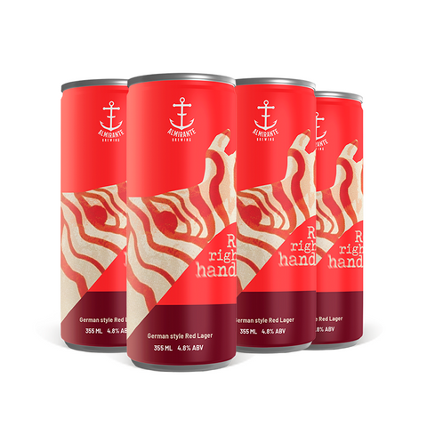 4 Pack Red Right Hand Red Lager 355 ml