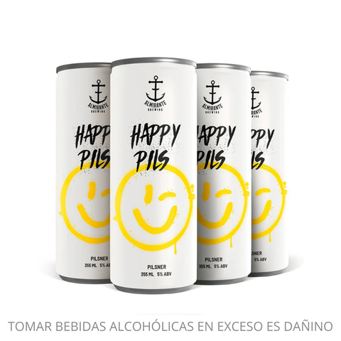 4 Pack Happy Pils German Pilsner 355 ml