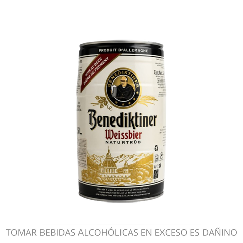Barril Benediktiner Weissbier Naturtrüb 5 L