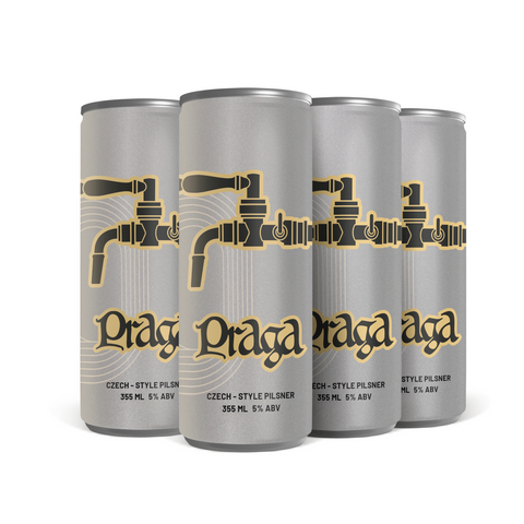 4 Pack Praga Czech Style Pilsner 355 ml